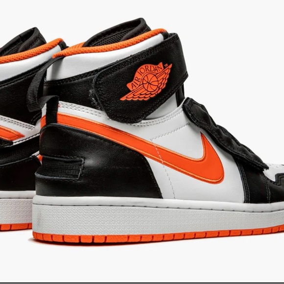 Nike Black and Orange High-Top Sneakers - Picture 2 of 4